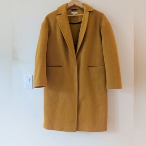 Topshop Mustard Yellow Women's Coat size 6